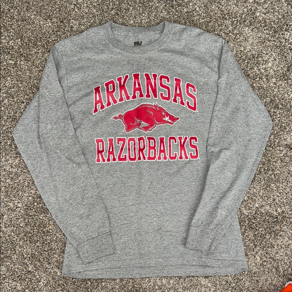 Arkansas Razorbacks Gray Long Sleeve Shirt